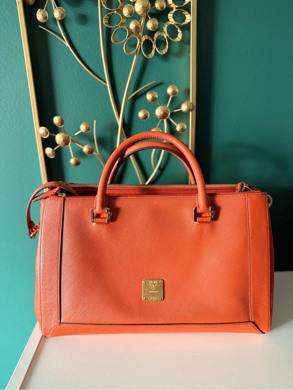 MCM Top-Handle Satchel
